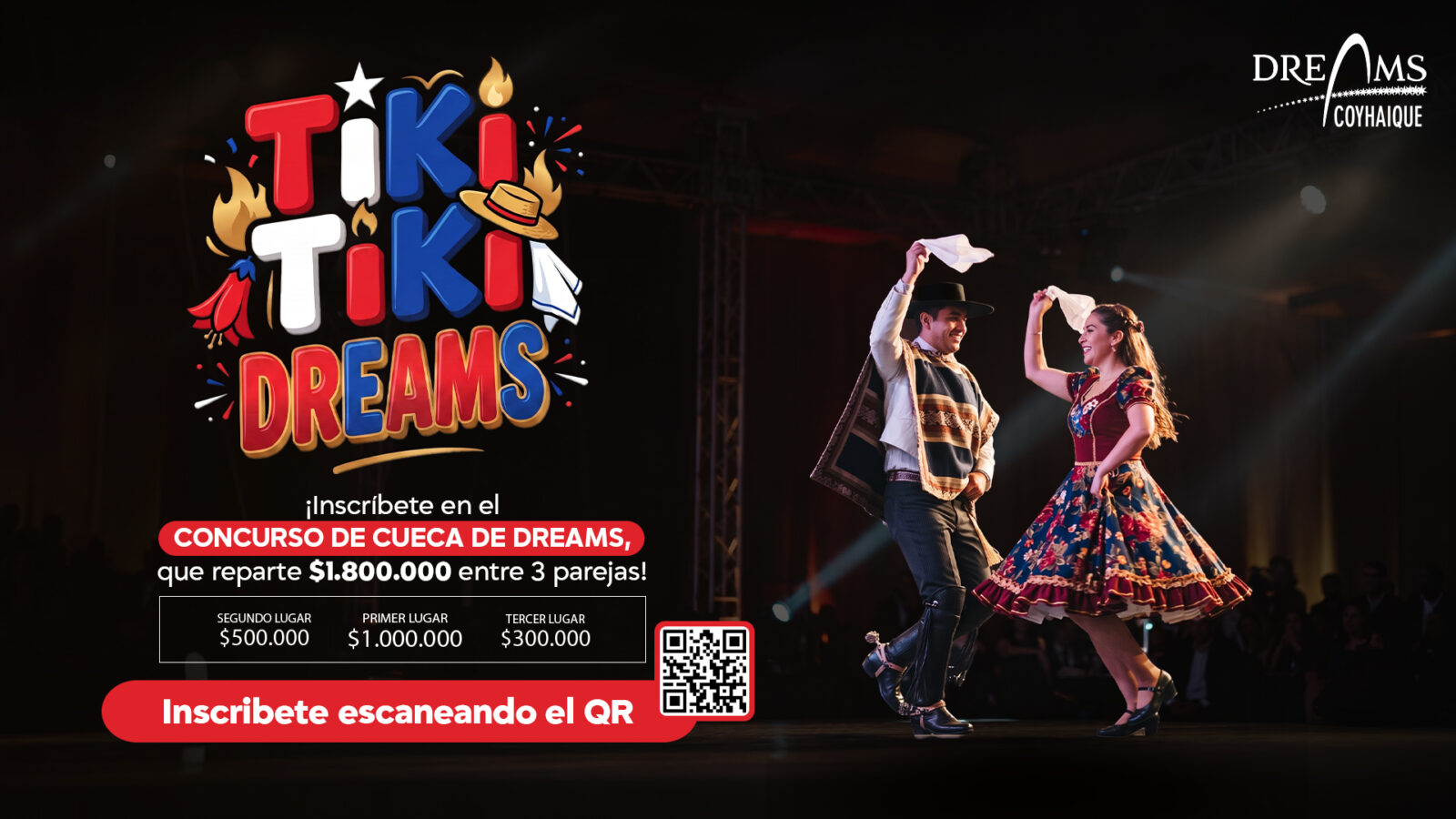 Últimas horas para inscribirse en el concurso de cueca “Tiki Tiki Dreams” Últimas horas para inscribirse en el concurso de cueca “Tiki Tiki Dreams”