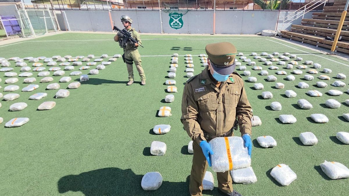 Carabineros incauta más de 1.250 kilos de marihuana en dos viviendas de Calama