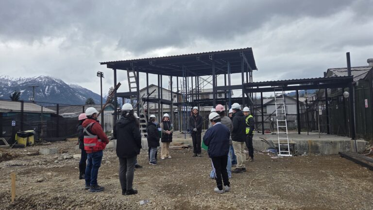 Centro Comunitario Villas Unidas alcanza un 42% de avance en Puerto Aysén