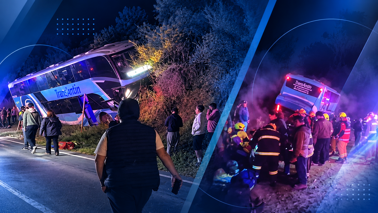 Conductor de bus muere tras accidente cuando viajaba con 35 pasajeros desde Santiago a Pichilemu