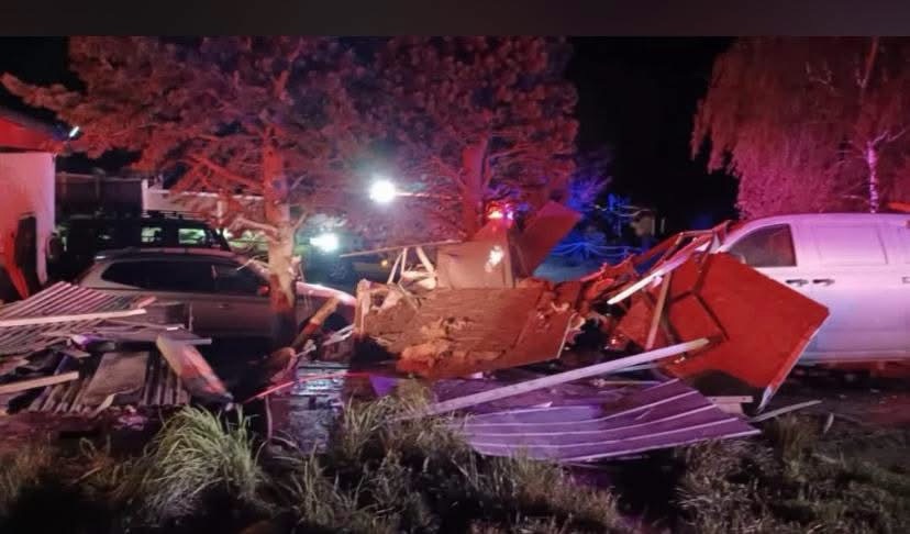 Accidente en Ruta 7 Sur: vehículo chocó contra una vivienda y dejó una persona lesionada