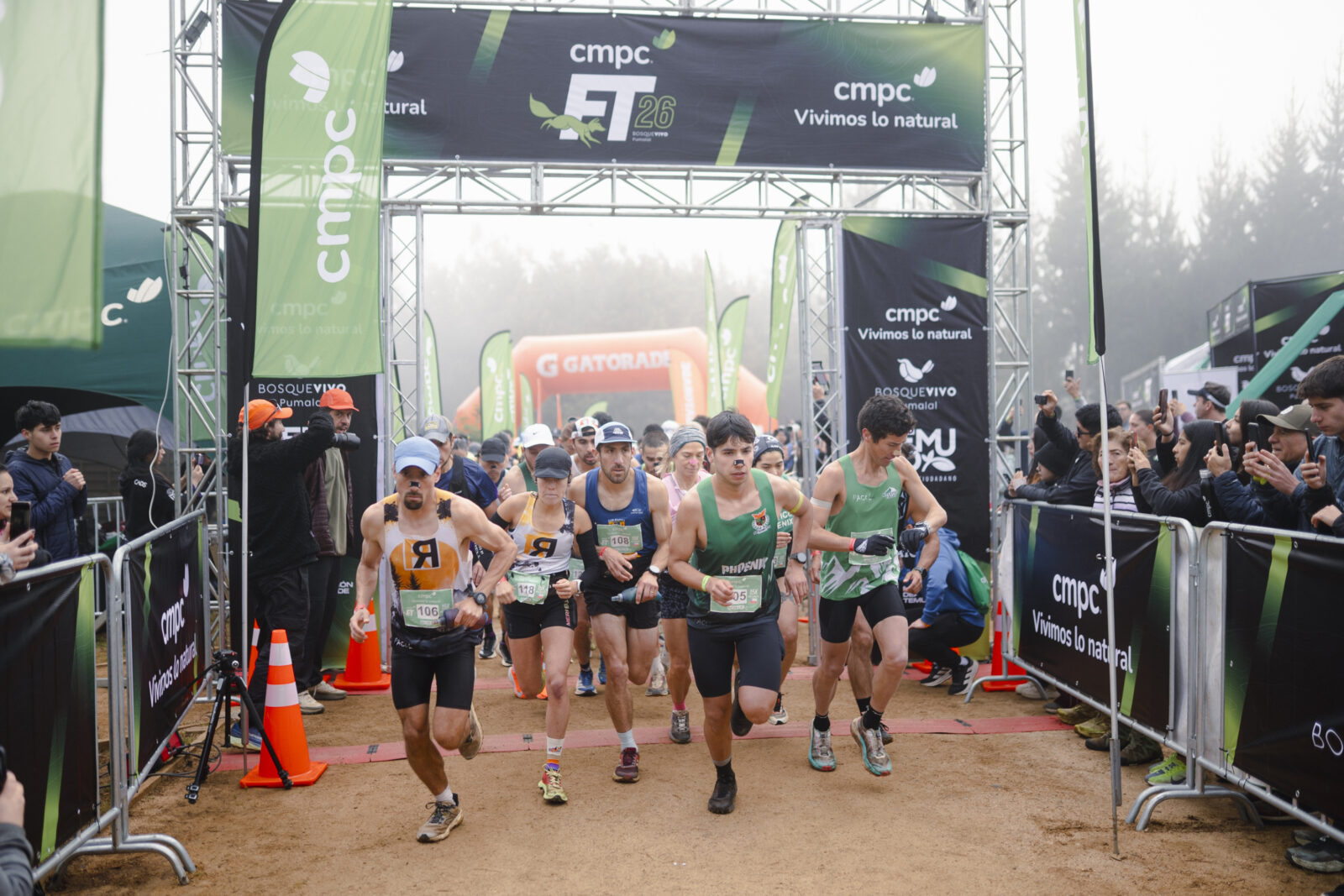 Jorge Vera y María José Saavedra ganan los 40K del Frontera Trail 2026 en Temuco